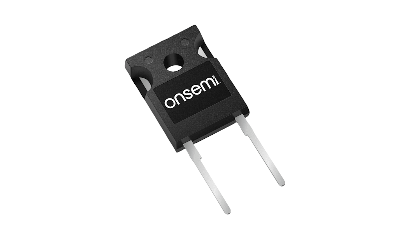 onsemi 1200V 38A, SiC Schottky Diode, 2-Pin TO-247-2LD NDSH30120C-F155