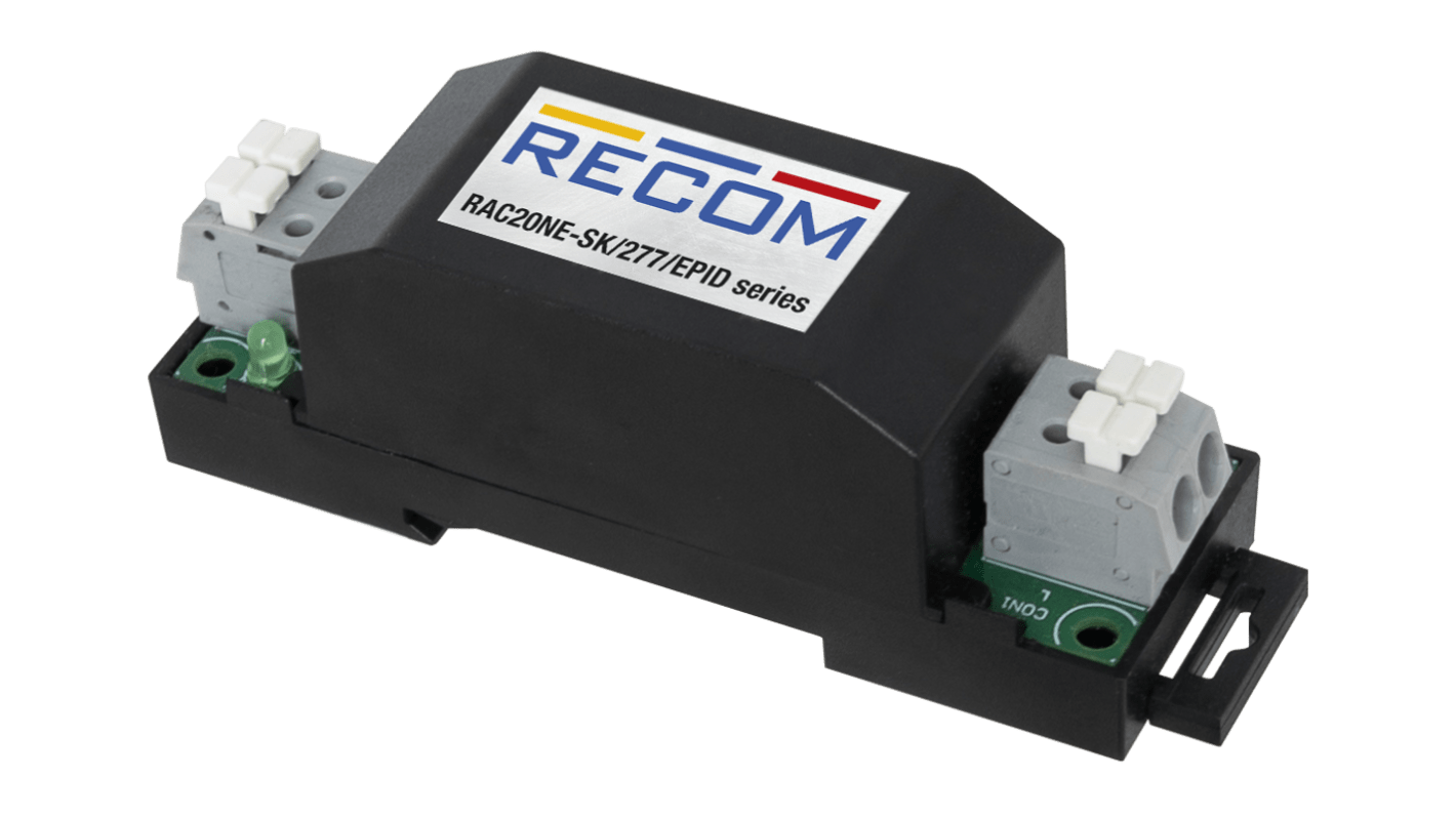 Recom 20W电源, 36V 直流, 555mA