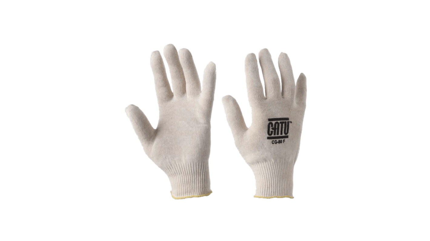 Catu CG-80-F White Cotton Cold Resistant Gloves, Size 7/8