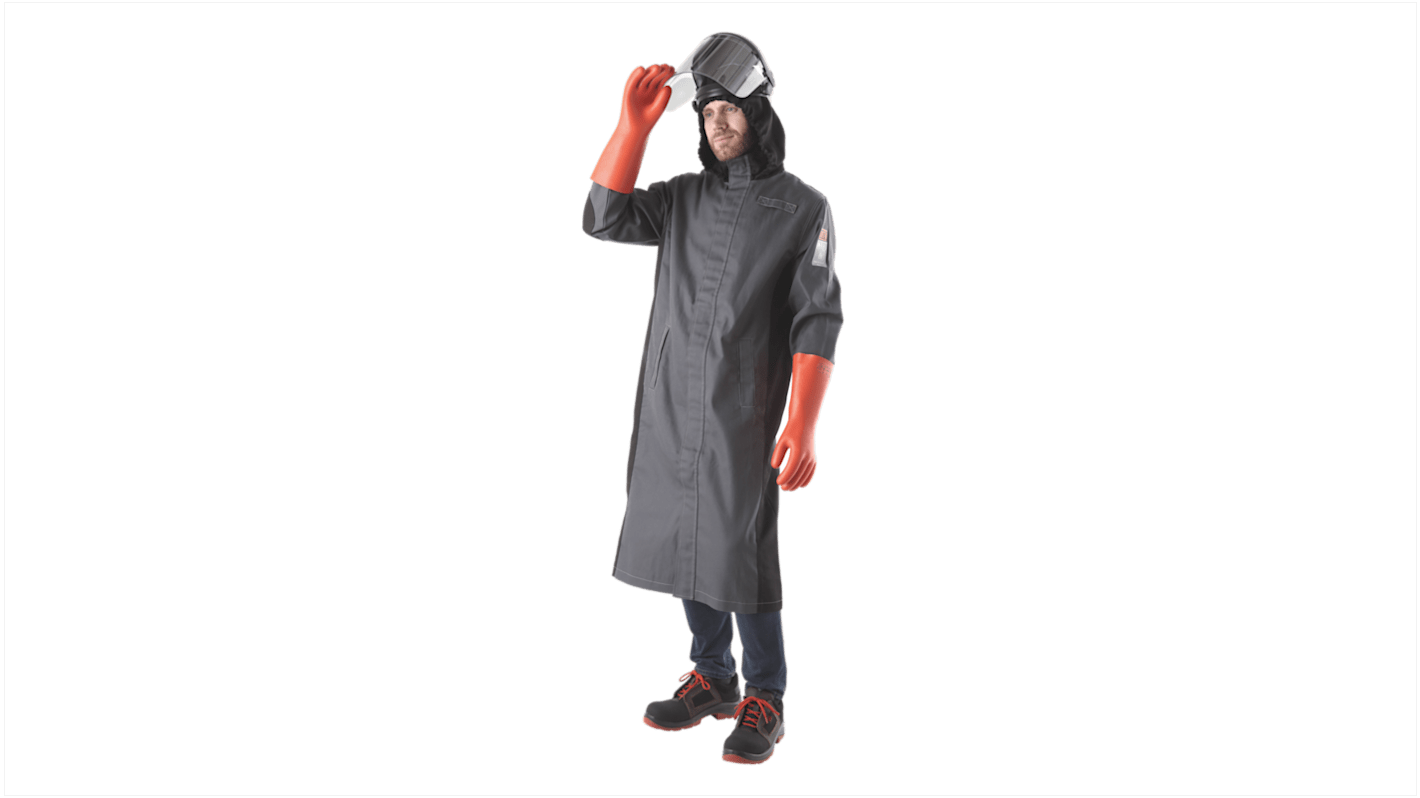 Sweat à capuche Unisexe Catu AFG-2300, Gris/noir, L