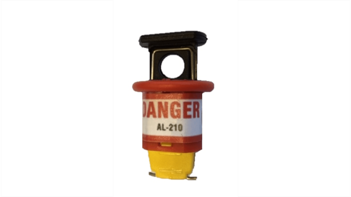 Catu Black, Red, Yellow 1-Lock Circuit Breaker Lockout, 7mm Attachment