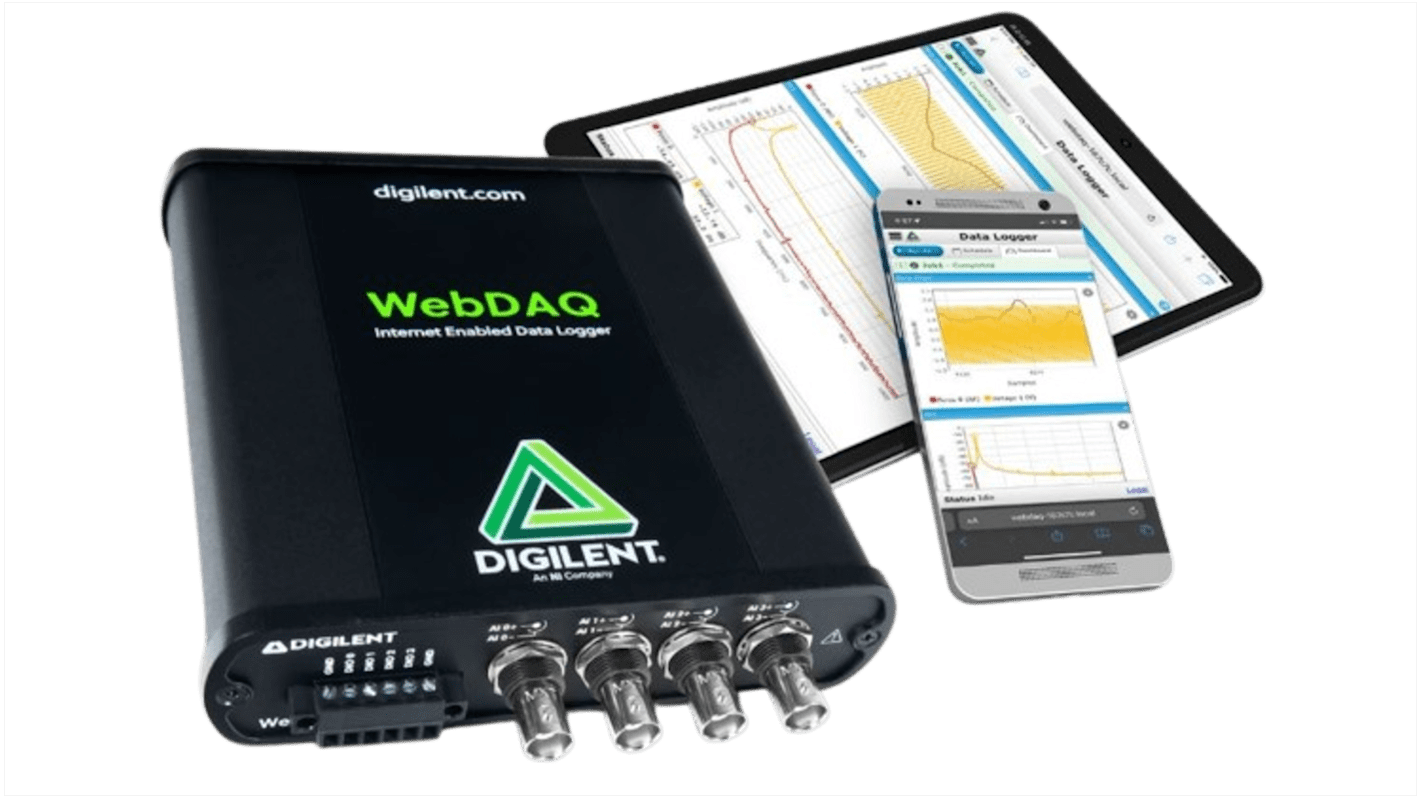 Digilent WebDAQ 504 Oscillation & Vibration Data Logger, WebDAQ-Web, 4 Input Channel(s)