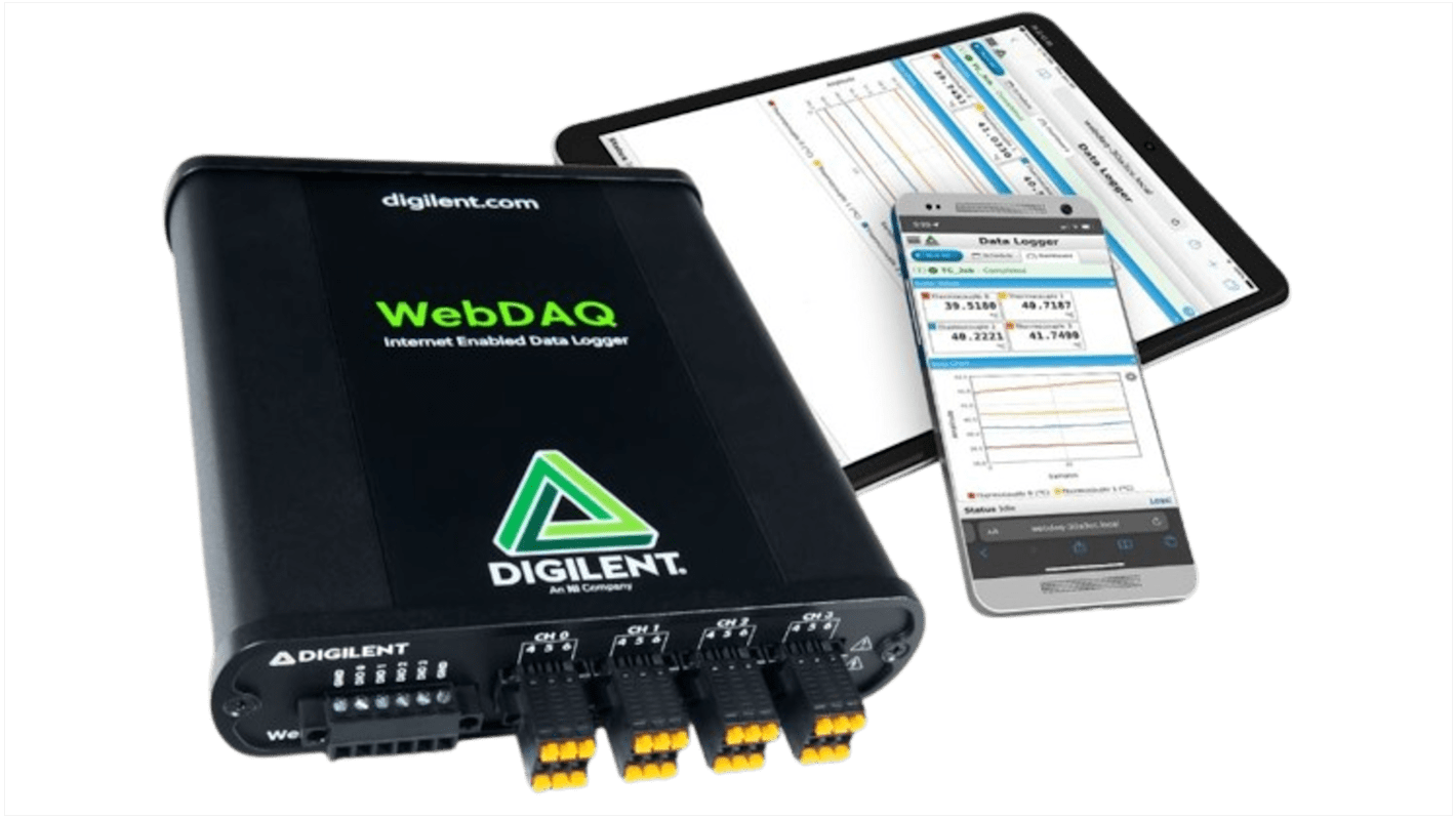 Digilent WebDAQ 904 I/O Sensor Data Logger, WebDAQ-Web, 4 Input Channel(s)