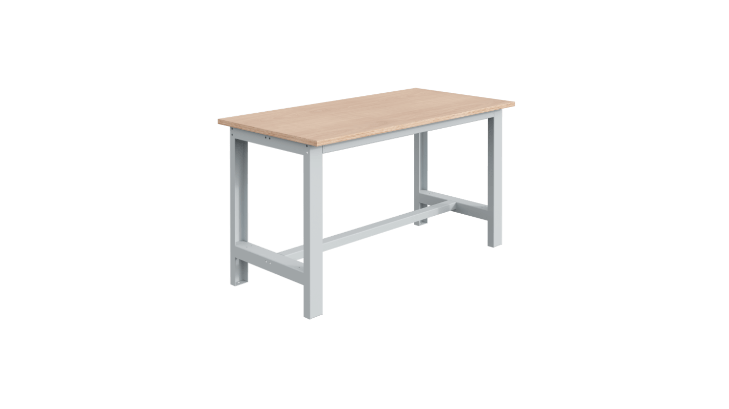 SOFAME W010010055GC Portable Plywood, Steel Workbench, 300kg Max Load, Adjustable Height, 24mm