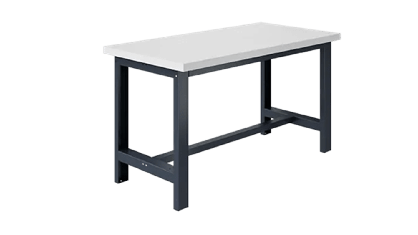 SOFAME W010010109GA Portable Plywood, Steel Workbench, 300kg Max Load, Adjustable Height, 38mm