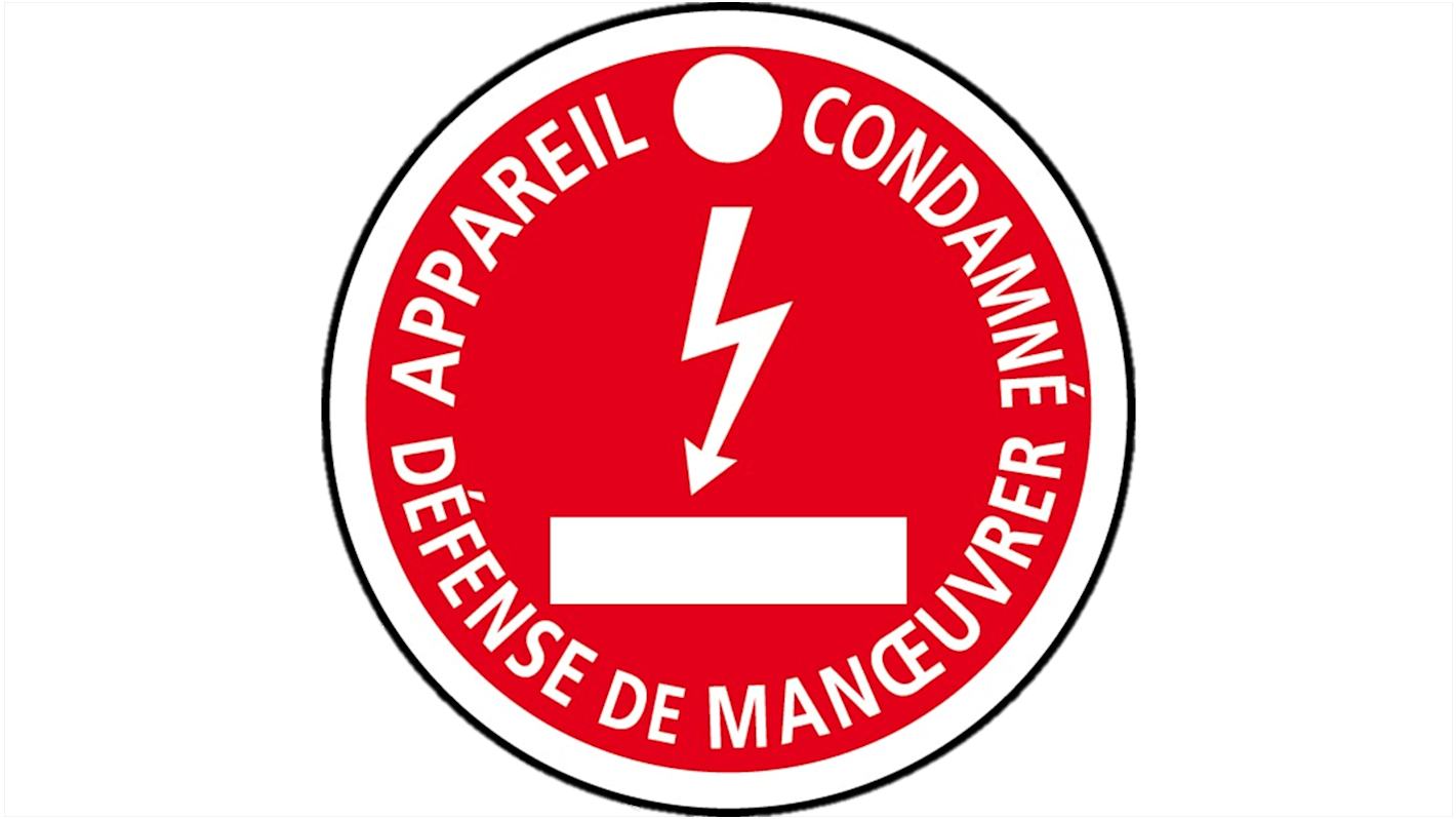 Catu Electrical Hazard Warning Sign (French)