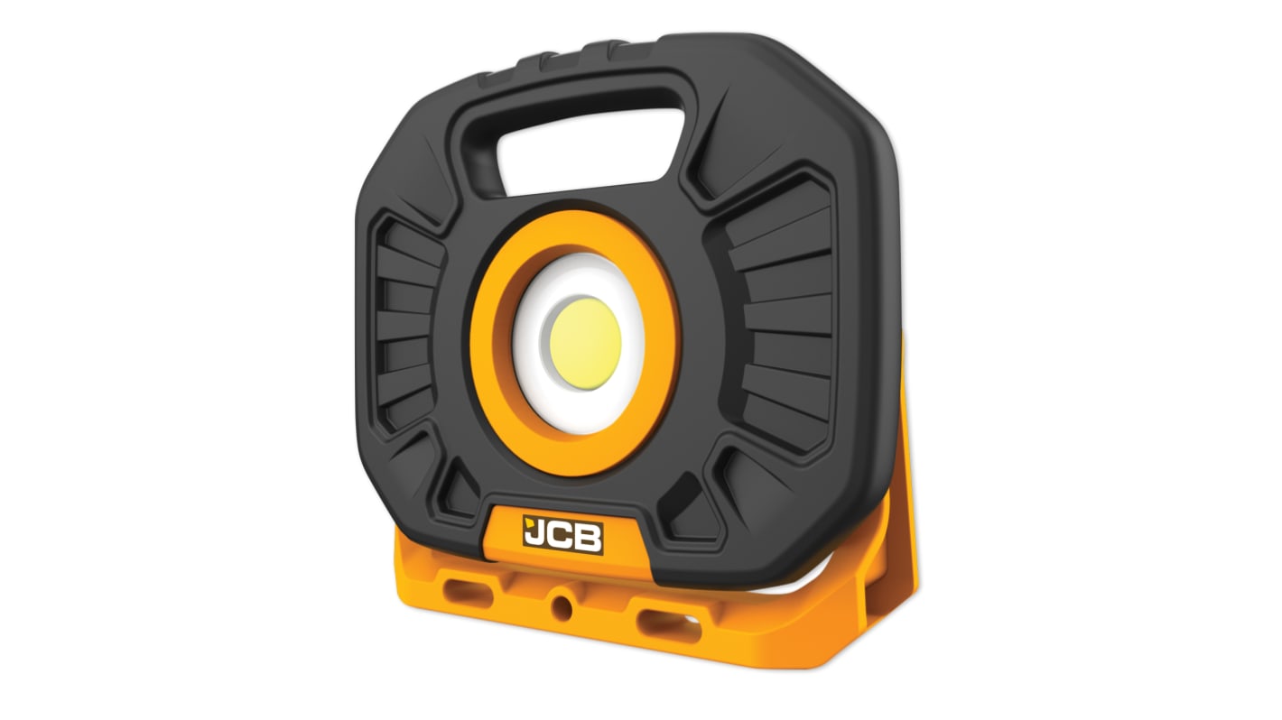 JCB Rechargeable LED Work Light, 2500 lumens, Type C - Europlug, Type G - British Plug, 110-240 V, IP65
