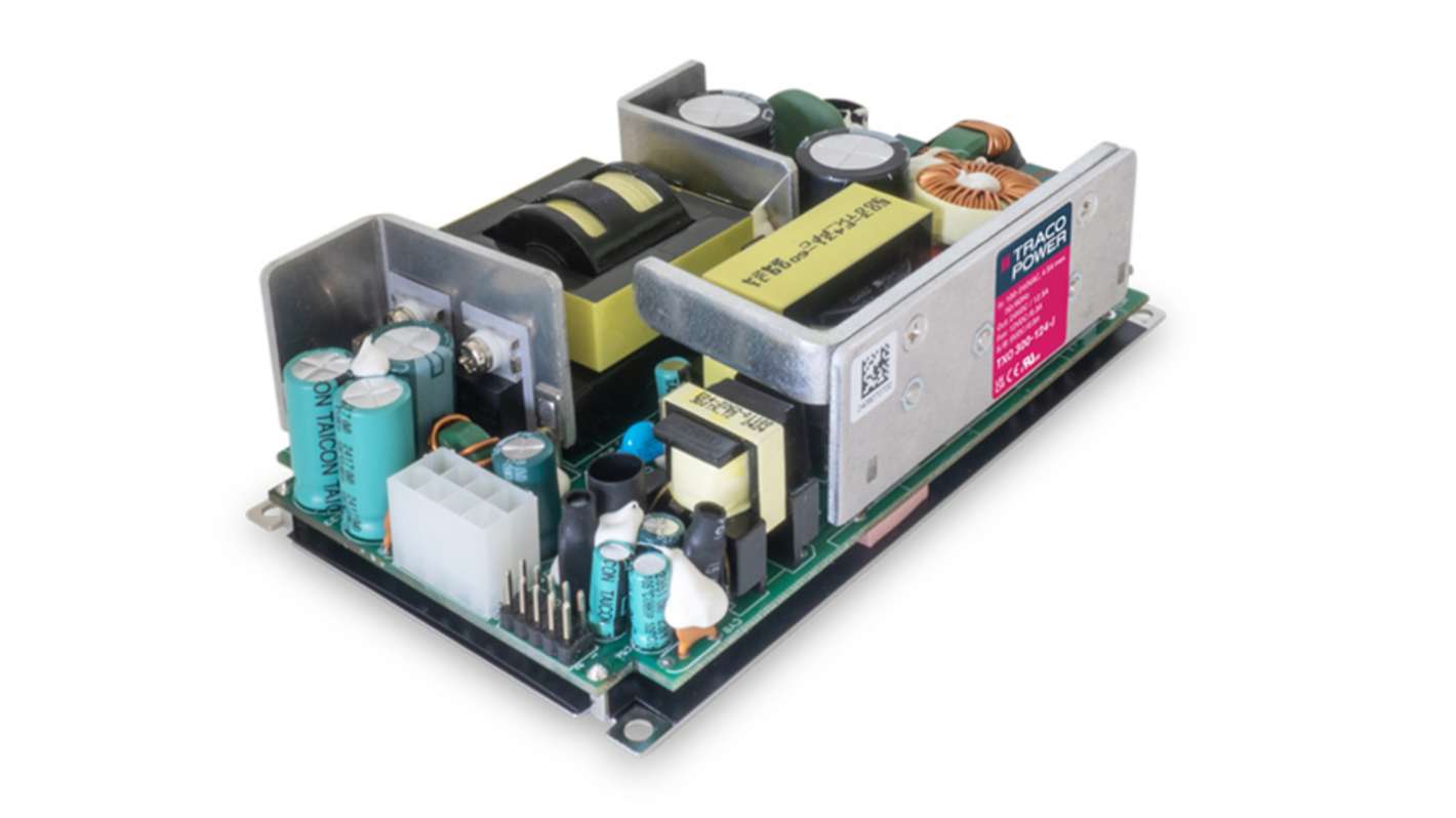 TRACOPOWER AC-DC Power Supply, TXO 300-112-J, 12V dc, 25A, 300W, 1 Output, 90 → 264V ac Input Voltage