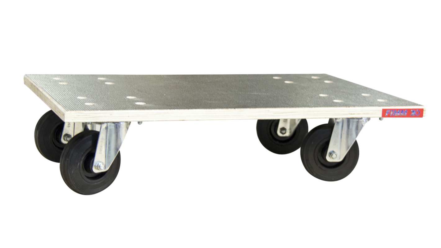 Carrello con ruote Legno FIMM No, carico 210kg, 400mm x 600mm