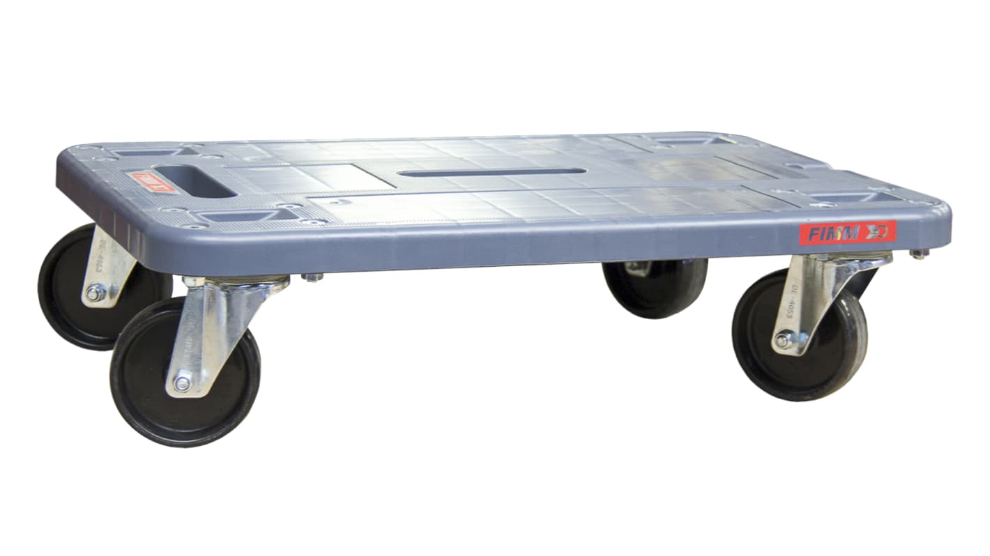 Carrello con ruote PP FIMM No, carico 350kg, 400mm x 600mm