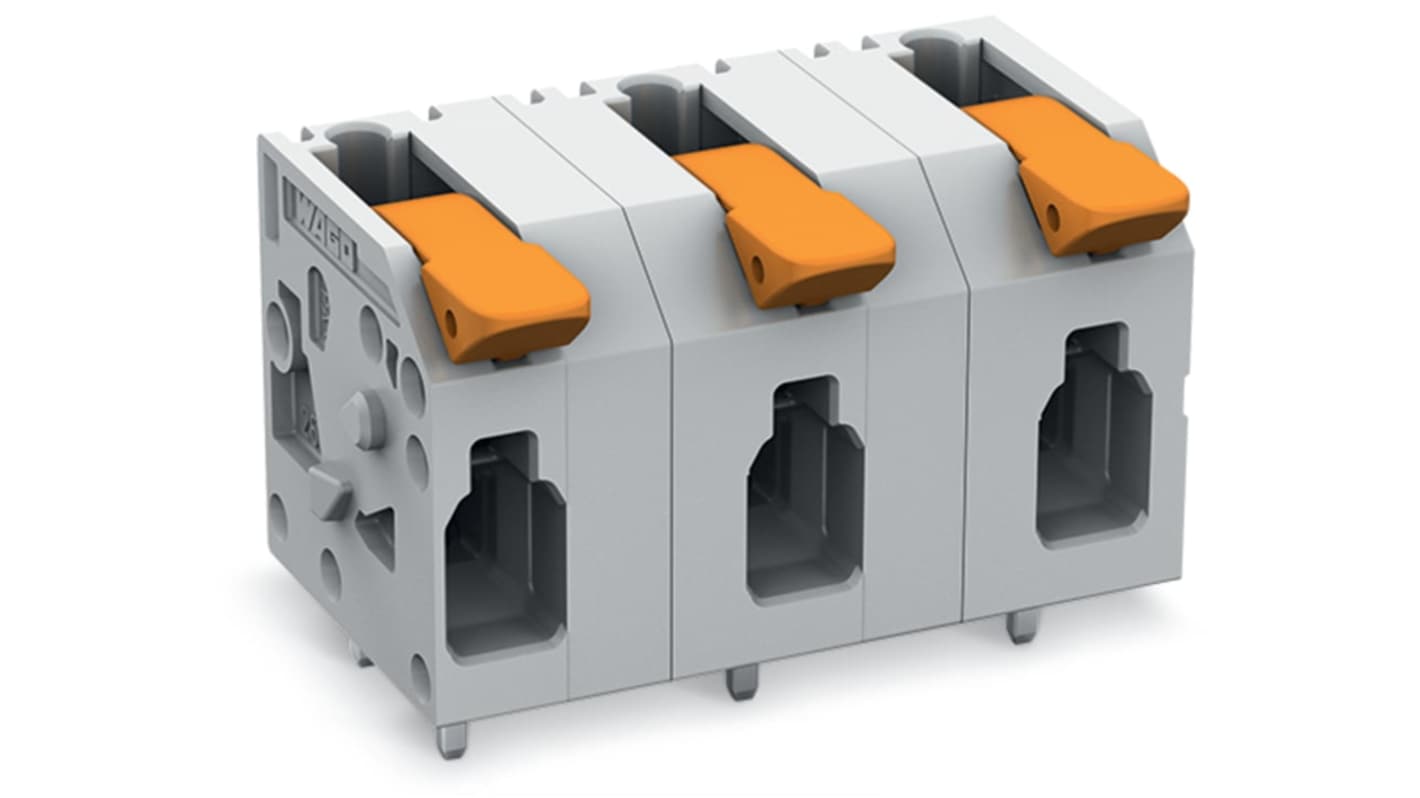 WAGO 2604 Series PCB Connector, 11-Contact, 11.5mm Pitch, Through Hole Mount, 1-Row, Push-In Cage Clamp Termination