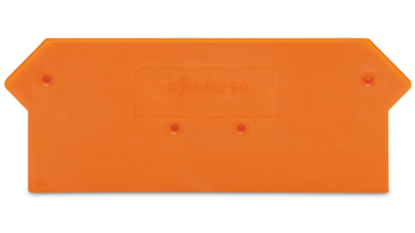 WAGO 280 Series End And Intermediate Plate for Use with Rail Mount Terminal Blocks