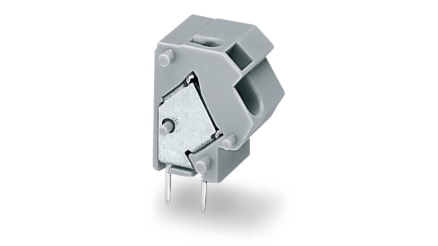 WAGO 254 Series PCB Connector, 1-Contact, 10/10.16mm Pitch, Through Hole Mount, 2-Row, Push Wire Termination
