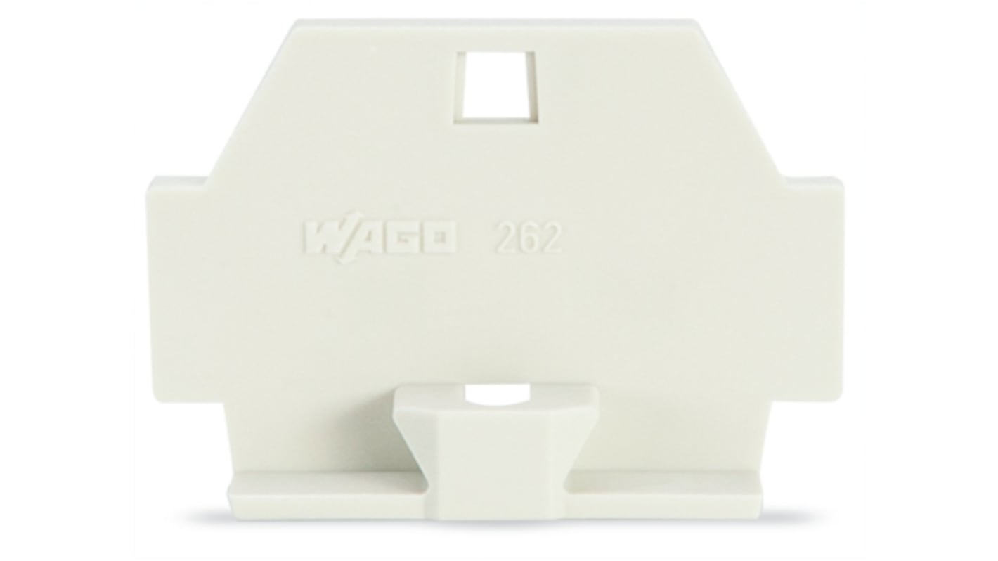 WAGO 262 Series End Plate for Use with Rail Mount Terminal Blocks