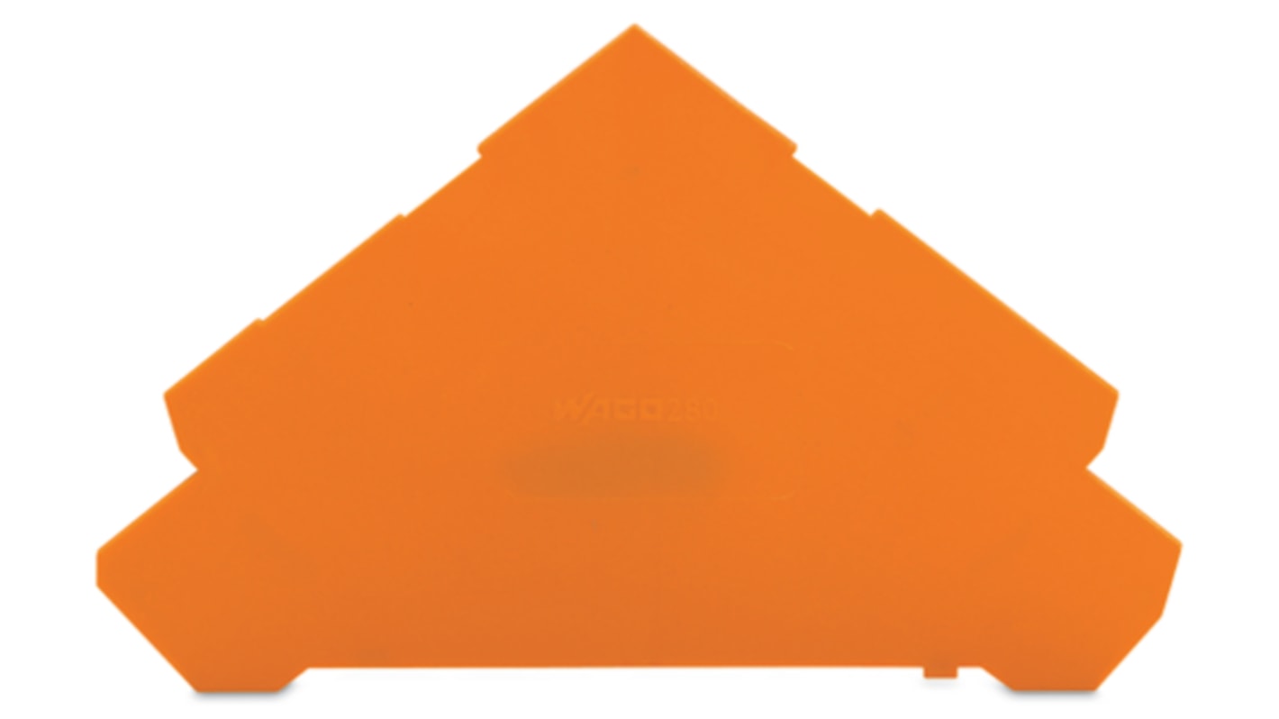 WAGO 280 Series End And Intermediate Plate for Use with Quadruple Deck Terminal Blocks