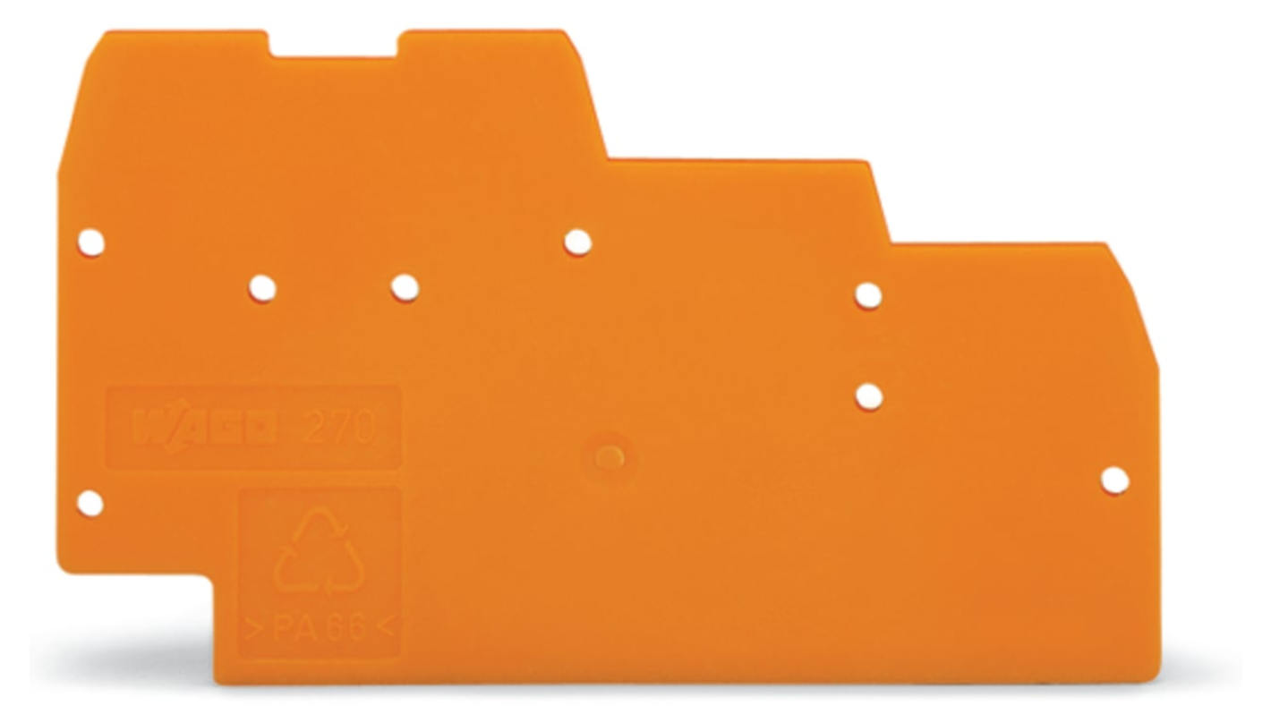WAGO 270 Series End And Intermediate Plate for Use with Triple Deck Terminal Blocks