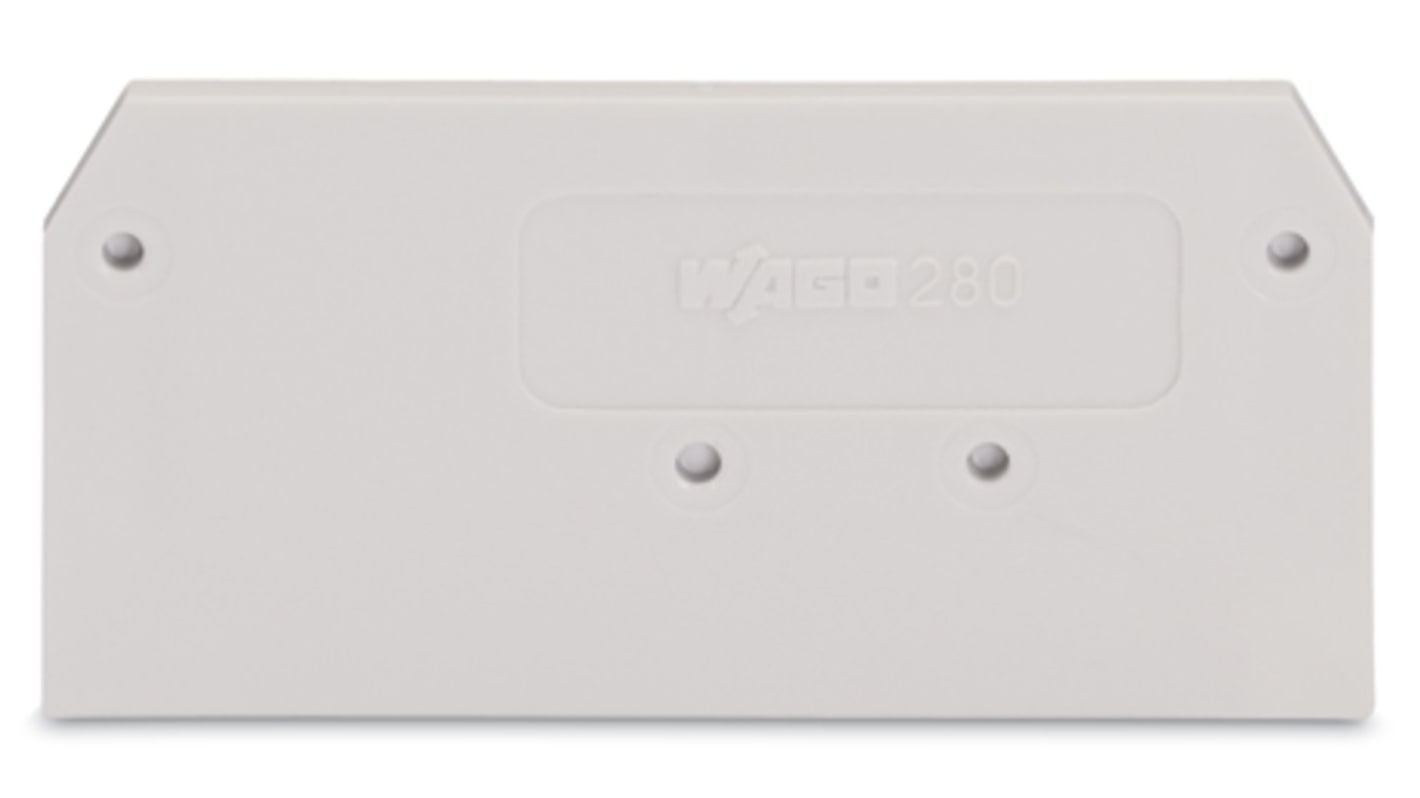 WAGO 280 Series End And Intermediate Plate for Use with Rail Mount Terminal Blocks