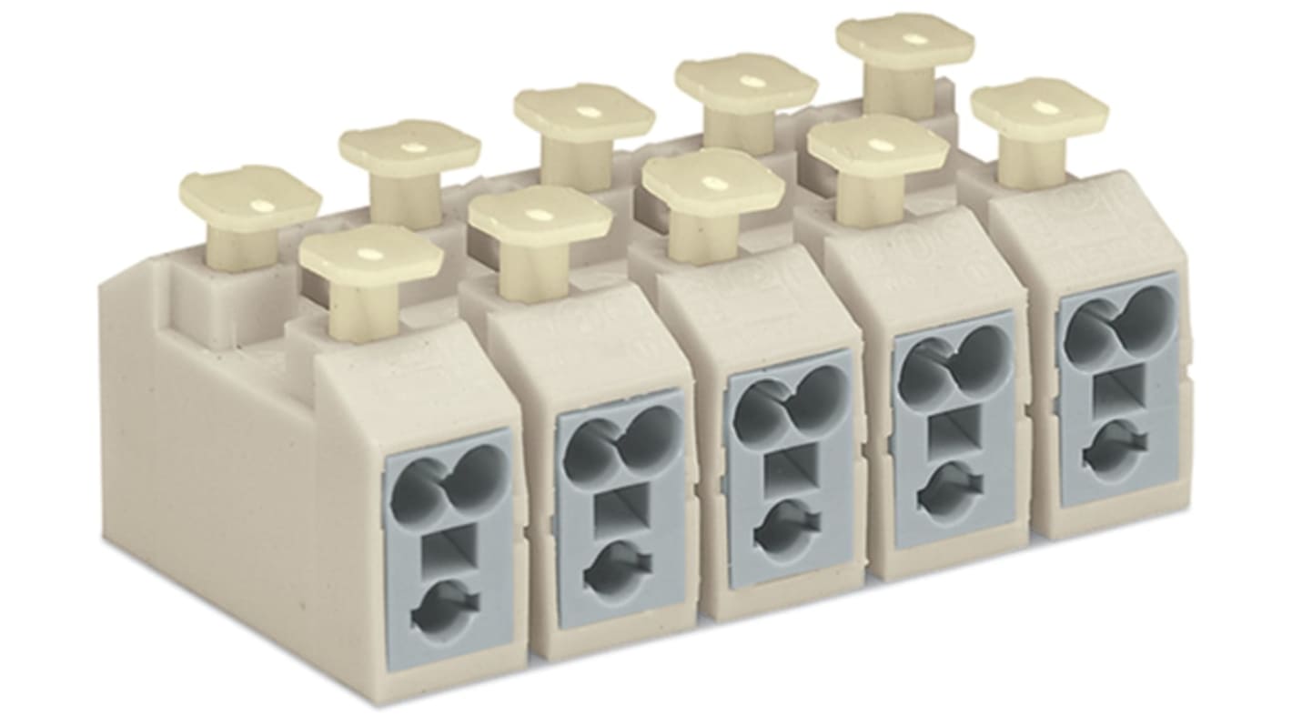 WAGO 272 Series Connector, 3-Way, 18A, 0.5 → 2.5 mm² Wire, Push Wire Termination