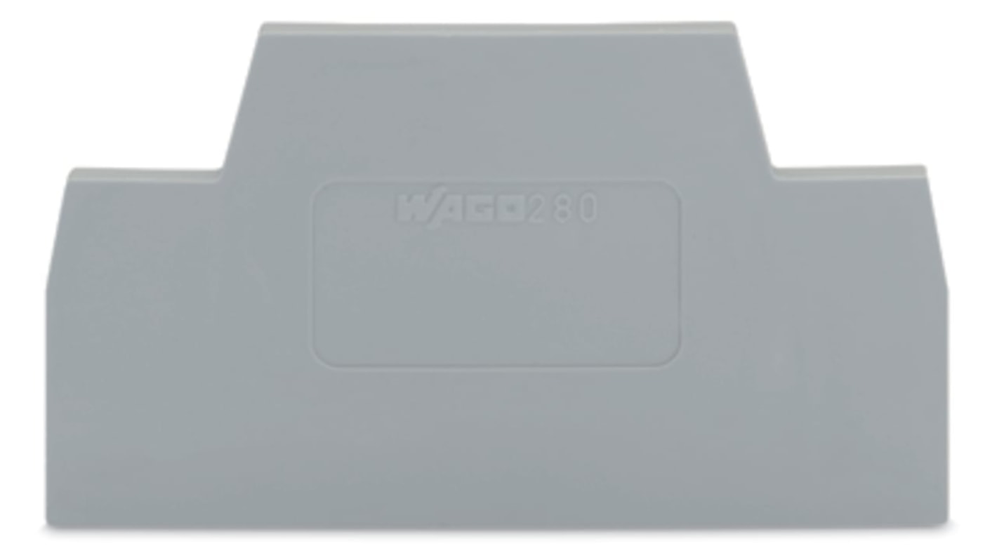 WAGO 280 Series End And Intermediate Plate for Use with Rail Mount Terminal Blocks