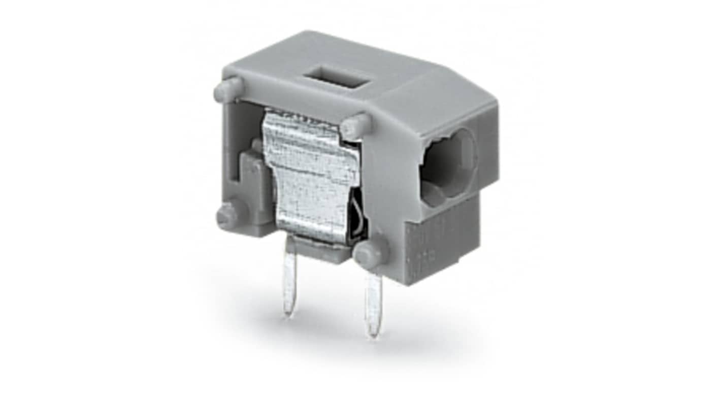 WAGO 235 Series PCB Terminal Block, 1-Contact, 7.5/7.62mm Pitch, Through Hole Mount, 1-Row, Push Wire Termination