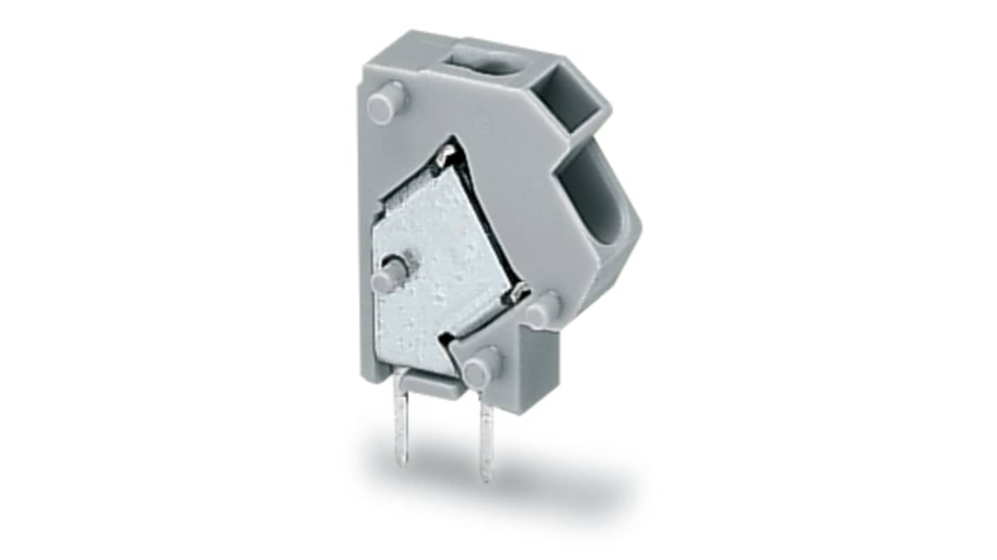 WAGO 254 Series PCB Connector, 1-Contact, 5/5.08mm Pitch, Through Hole Mount, 2-Row, Push Wire Termination