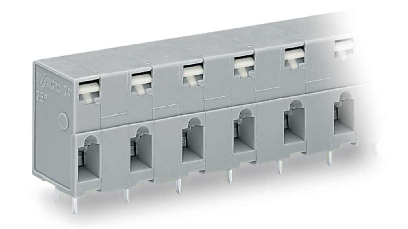 741-503 | WAGO 741 Series PCB Connector, 3-Contact, 10mm Pitch, Through ...