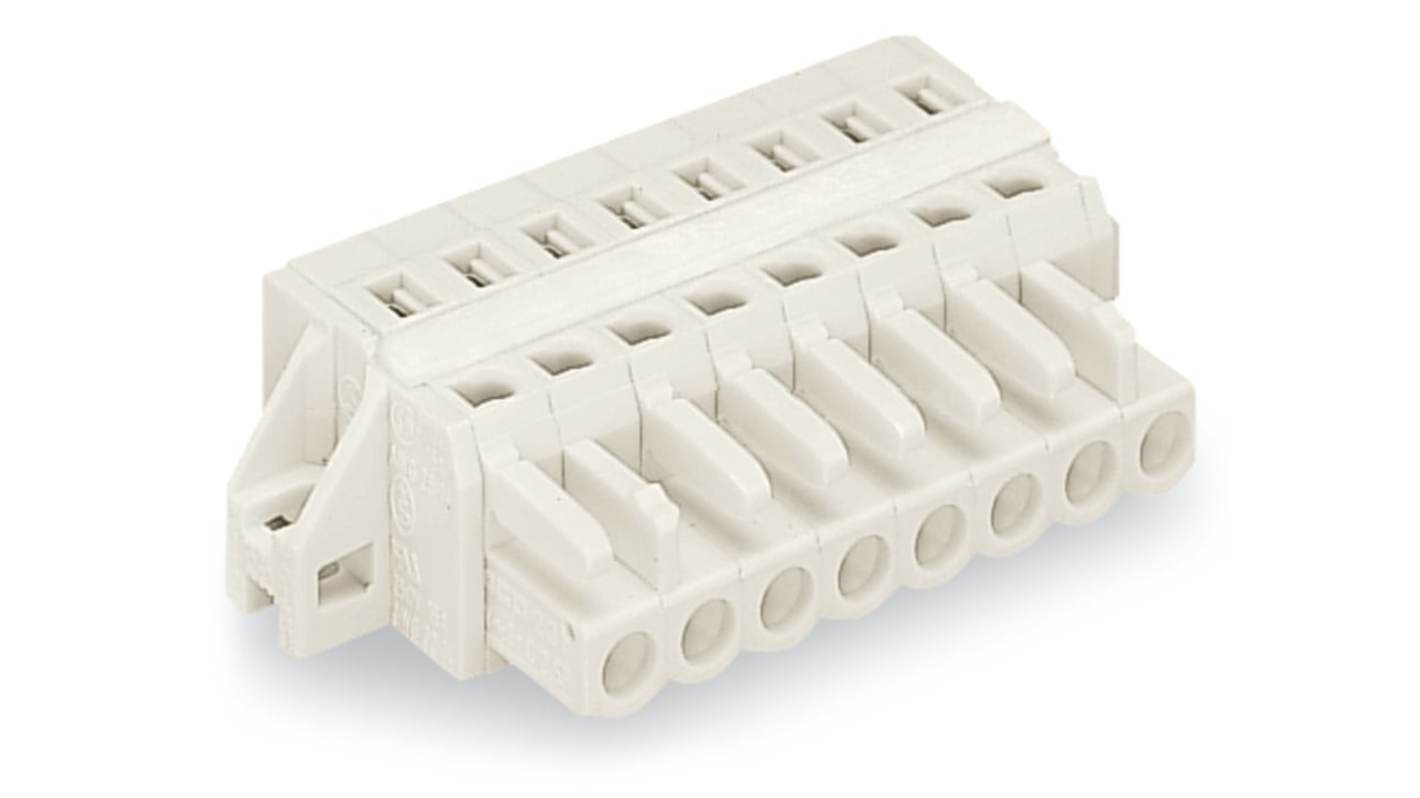 WAGO 721 Series Female Lighting Connector, 16-Pole, Female, 16-Way, Cable Mount, 16A