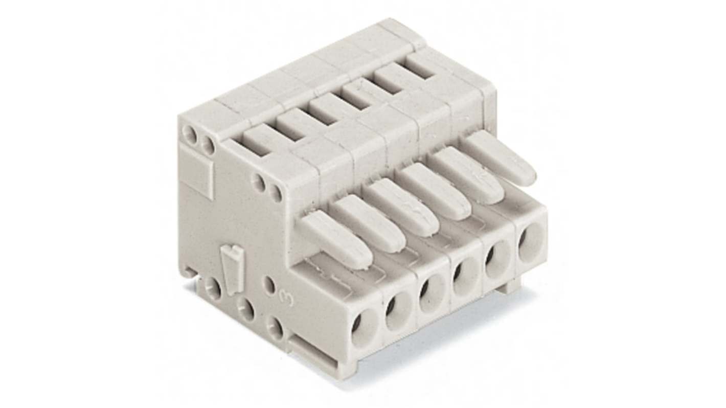 WAGO 734 Series Female Lighting Connector, 10-Pole, Female, 10-Way, Cable Mount, 10A