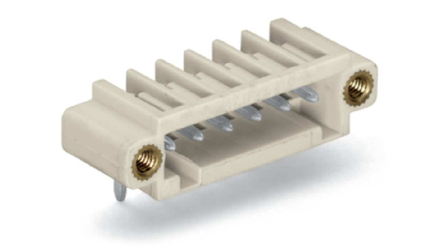 WAGO 734 Series Angled Through Hole Header, 12 Contact(s), 3.5mm Pitch, 1 Row(s), Shrouded