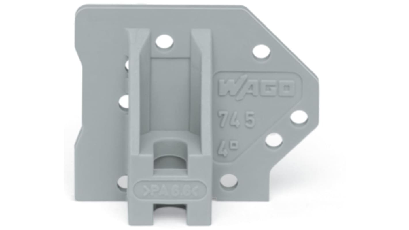 WAGO 745 Series End Plate for Use with Rail Mount Terminal Blocks