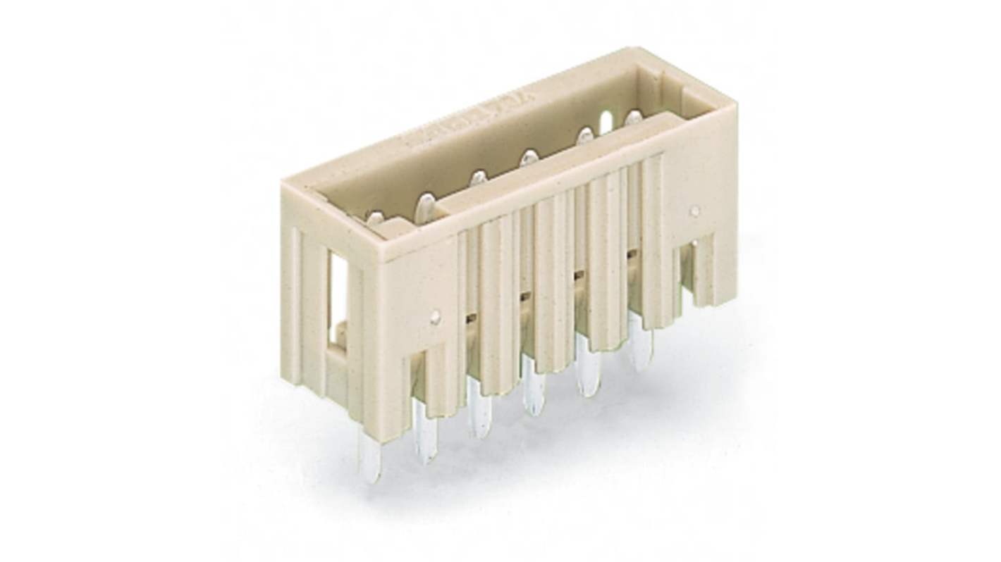 WAGO 734 Series Straight Through Hole Header, 4 Contact(s), 3.5mm Pitch, 1 Row(s), Shrouded