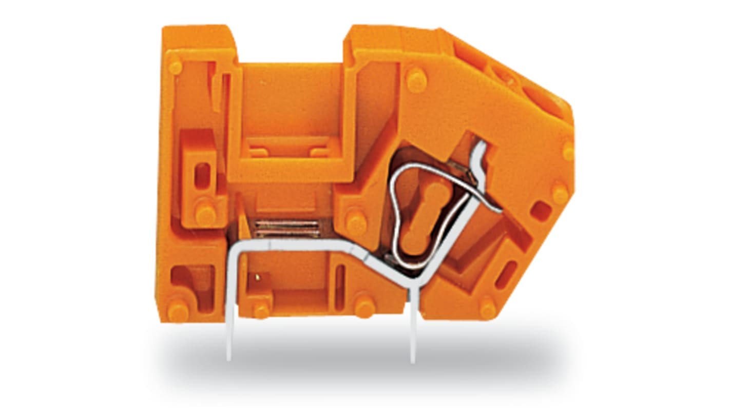 WAGO 742 Series PCB Connector, 1-Contact, 5.08mm Pitch, Through Hole Mount, 1-Row, Cage Clamp Termination
