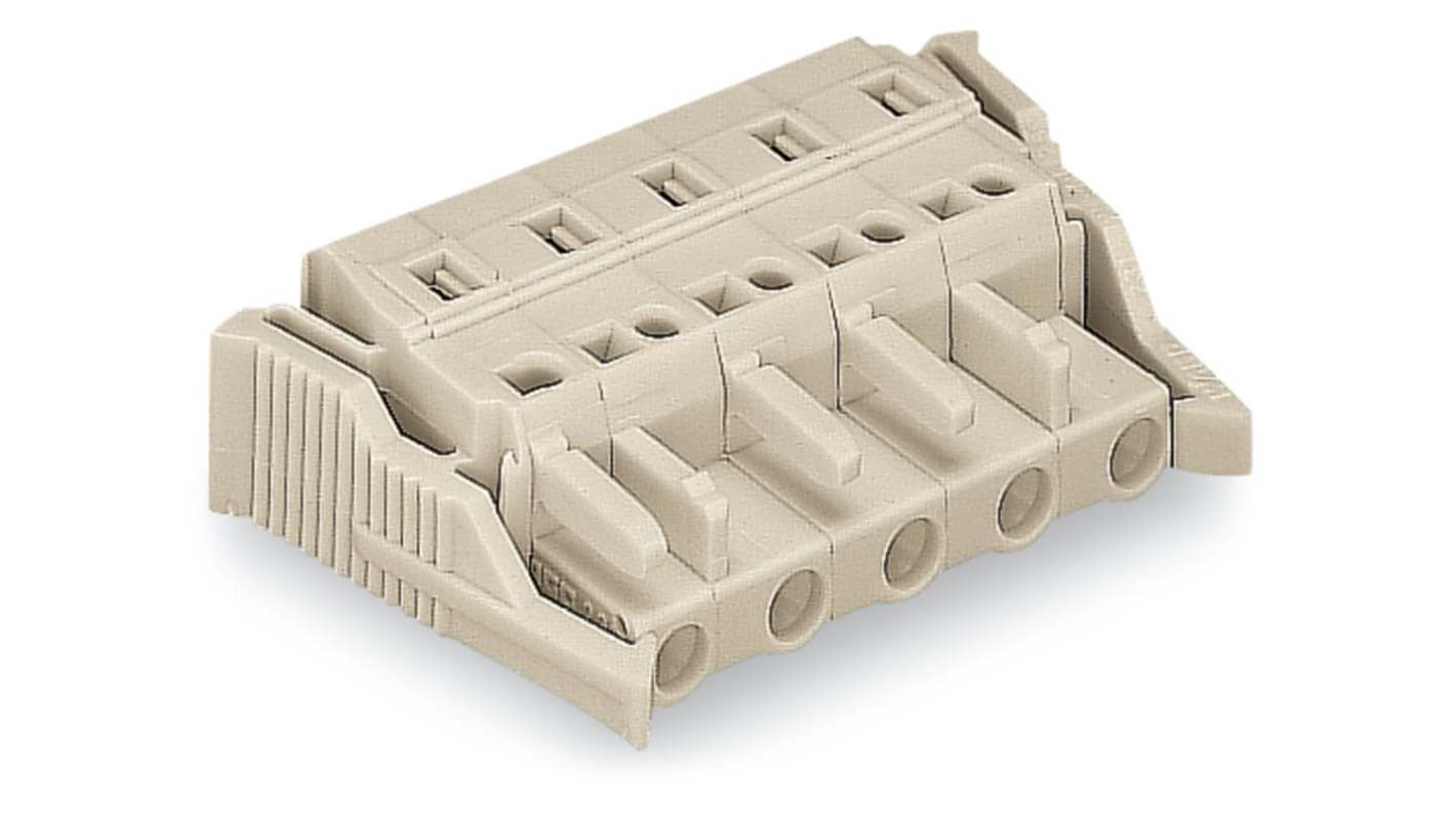 WAGO 721 Series Female Lighting Connector, 6-Pole, Female, 6-Way, Plug-In Mount, 16A