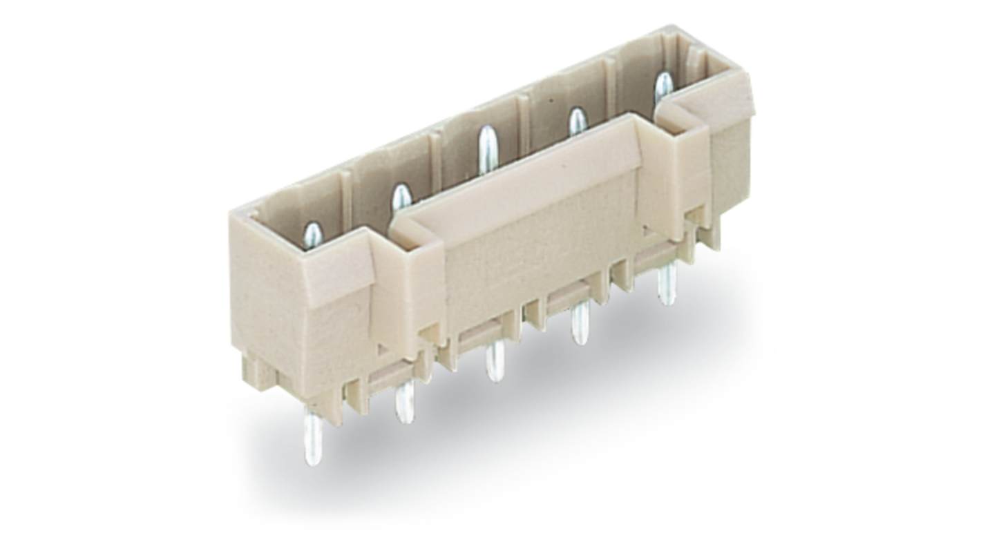 WAGO 721 Series Straight Through Hole Header, 7 Contact(s), 7.5mm Pitch, 1 Row(s), Shrouded
