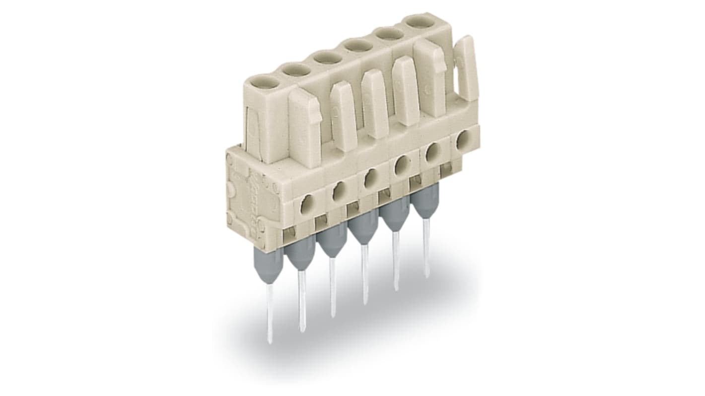 WAGO 722 Series Pluggable Connectors for Use with Rail Mount Terminal Blocks, 12A