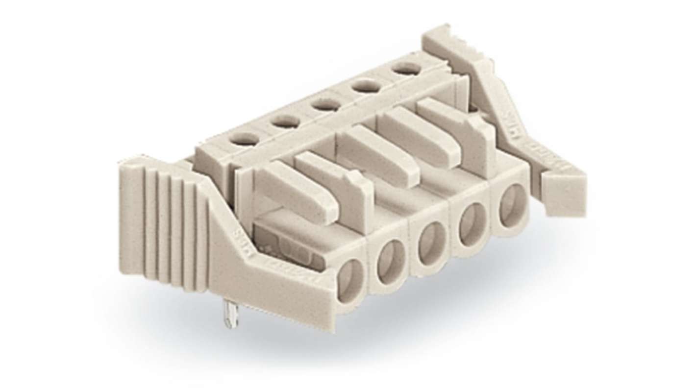 Wtyk PCB 5 -pinowe raster: 5mm Nagłówek Kątowy Montaż na płytce drukowanej