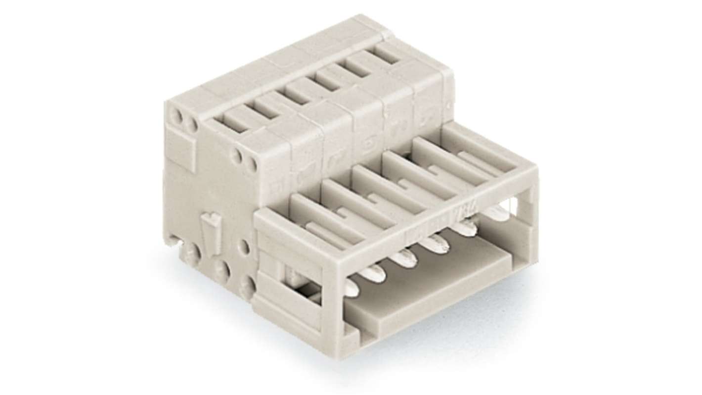WAGO 734 Series Male Lighting Connector, 12-Pole, Male, 12-Way, Plug-In Mount, 10A
