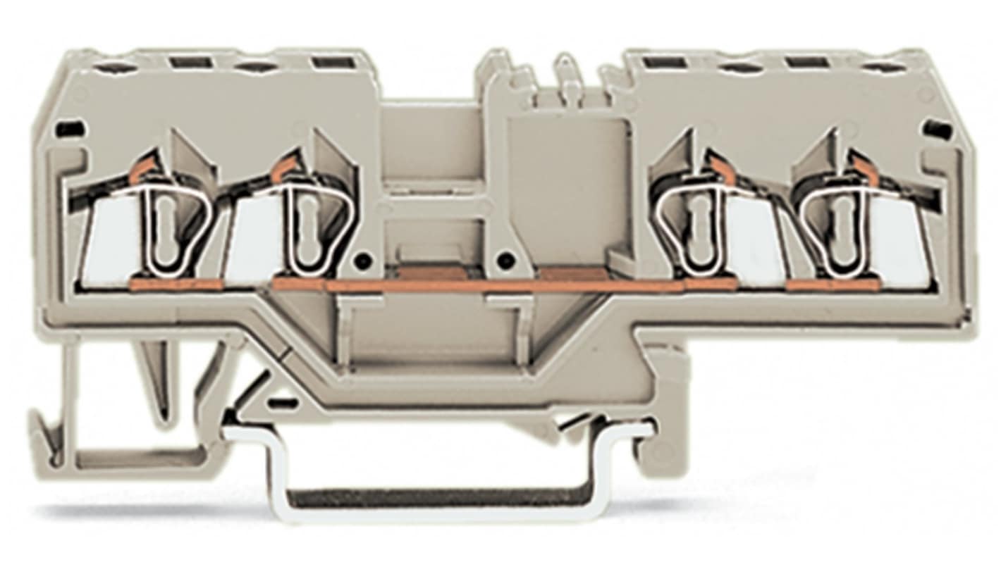 WAGO 280-999 280 Series Light Grey, 2.5mm², 1-Level, Cage Clamp Termination