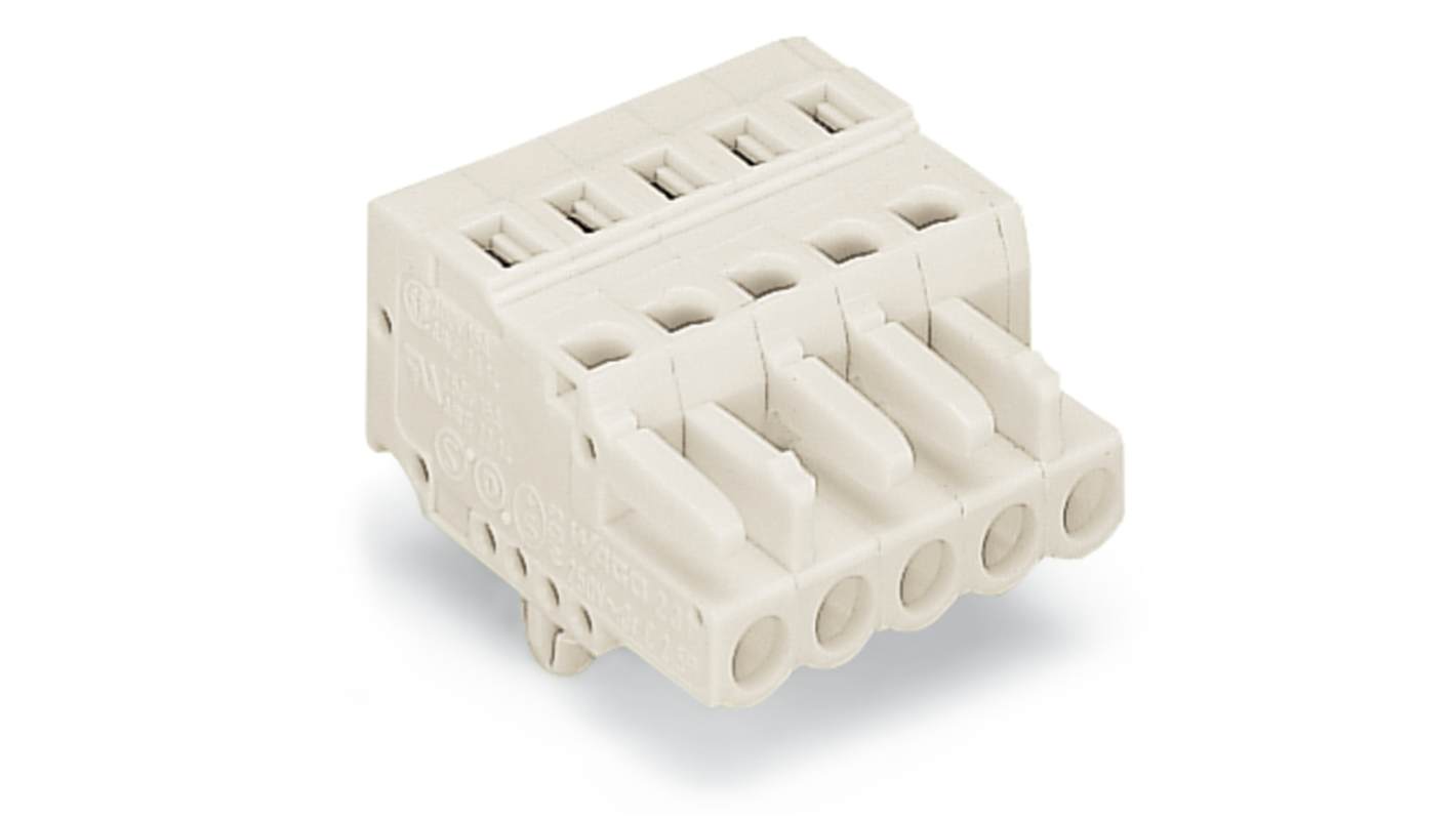 WAGO 721 Series Female Lighting Connector, 2-Pole, Female, 2-Way, Cable Mount, 16A