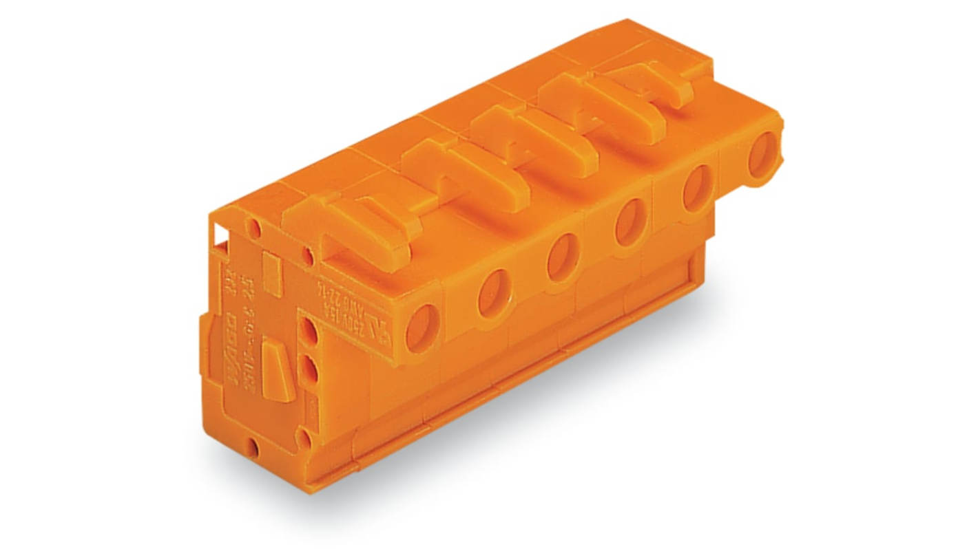 WAGO 732 Series Series Connector, 7P-Pole, Female, 7-Way, 14A