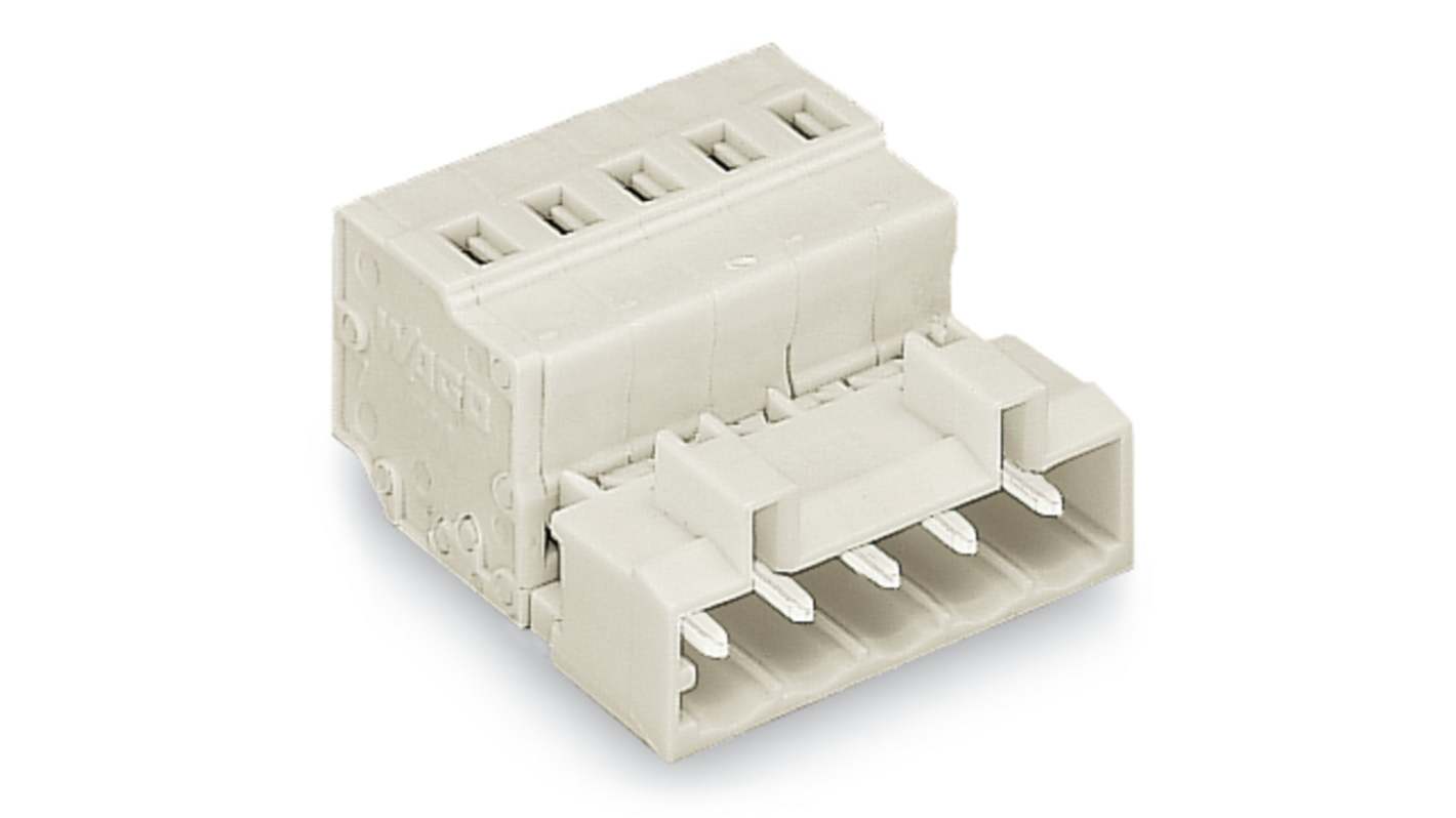 WAGO 721 Series Male Lighting Connector, 12-Pole, Male, 12-Way, Cable Mount, 12A