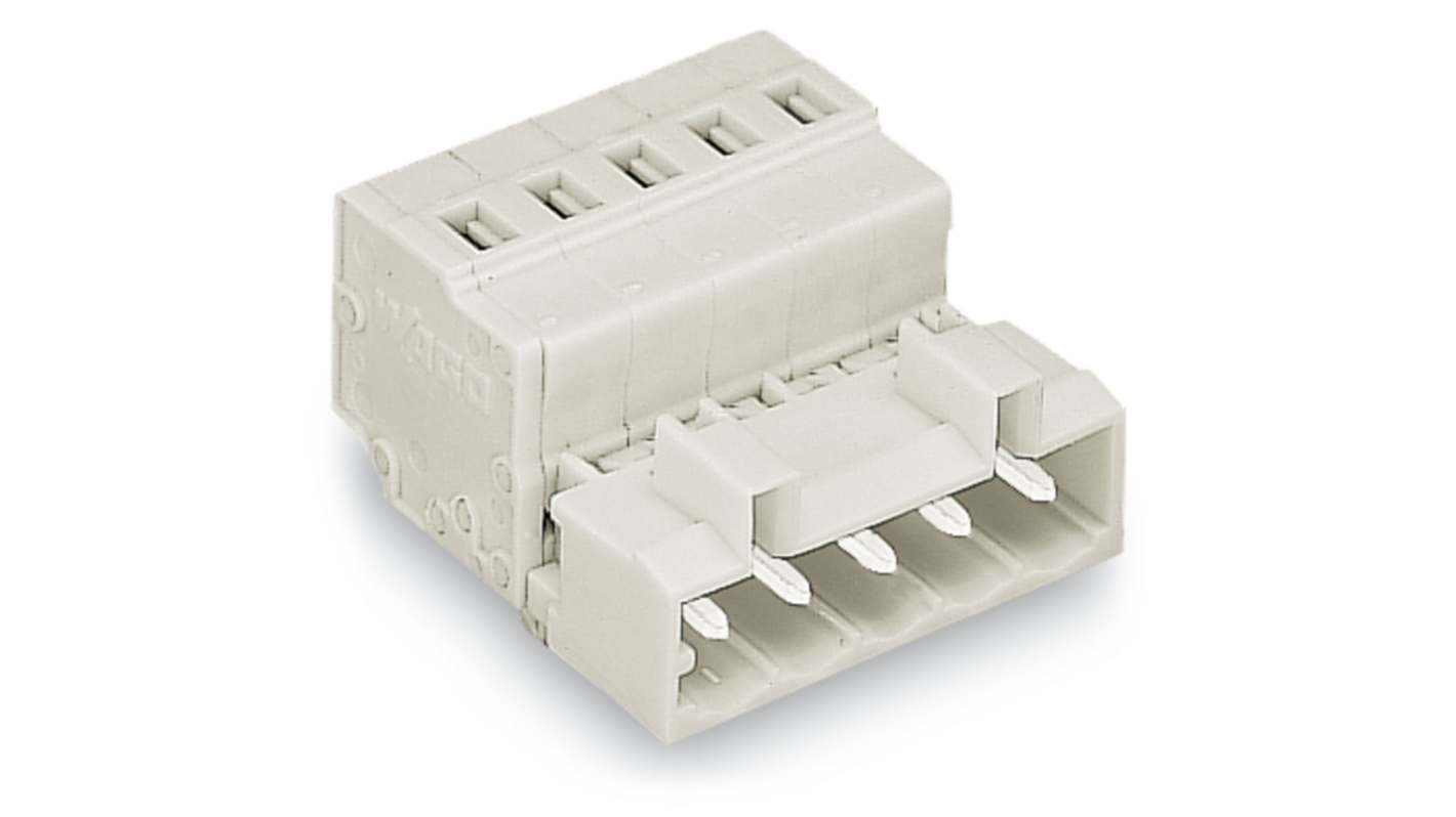 WAGO 721 Series Male Lighting Connector, 20-Pole, Male, 20-Way, Cable Mount, 12A
