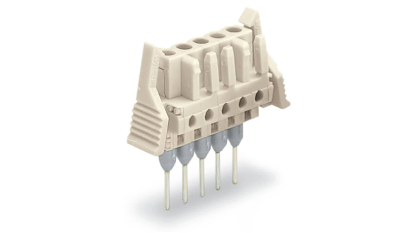 WAGO 722 Series Pluggable Connectors for Use with Rail Mount Terminal Blocks, 12A