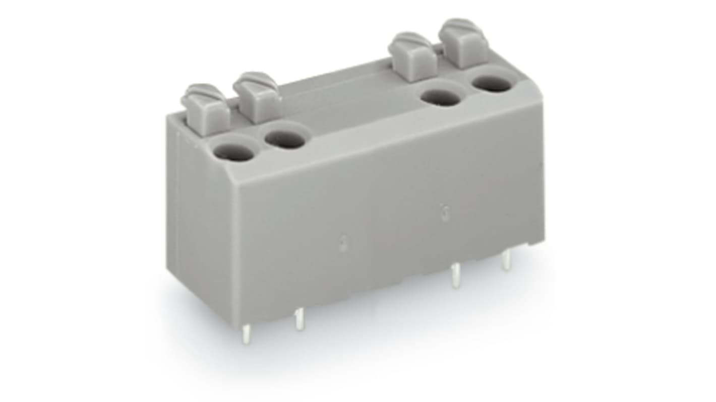 WAGO 735 Series PCB Connector, 4-Contact, 5mm Pitch, Through Hole Mount, 1-Row, Push Wire Termination