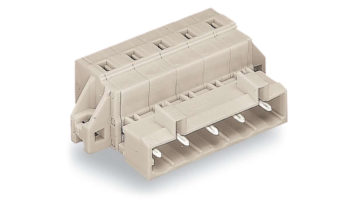 WAGO 723 Series Male Lighting Connector, 7-Pole, Male, 7-Way, Cable Mount, 12A