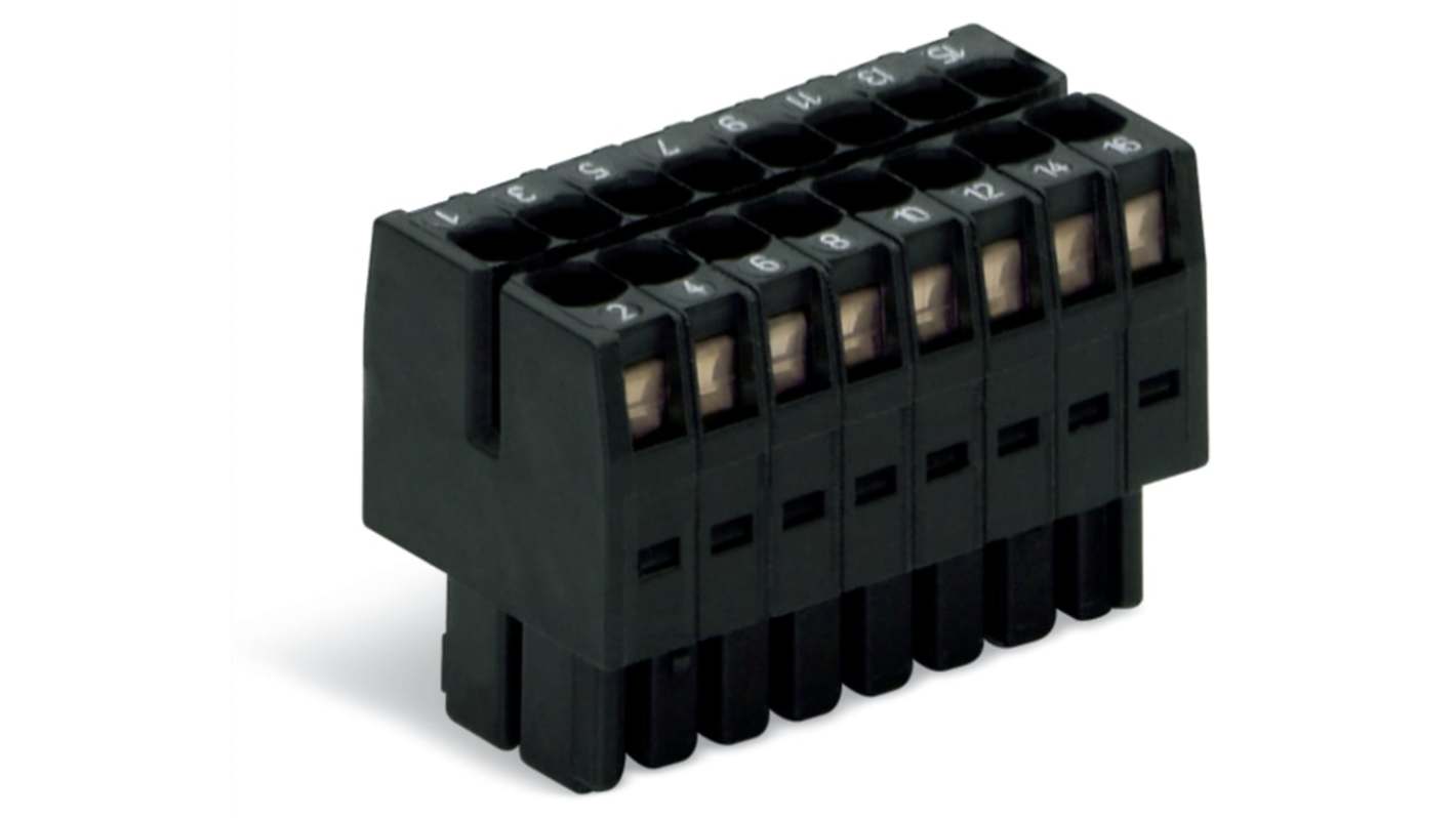 WAGO 713 Series Series Connector, 14P-Pole, Female, 14-Way, 10A