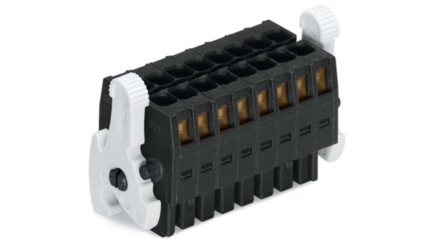 WAGO 713 Series Series Connector, 14P-Pole, Female, 14-Way, 10A