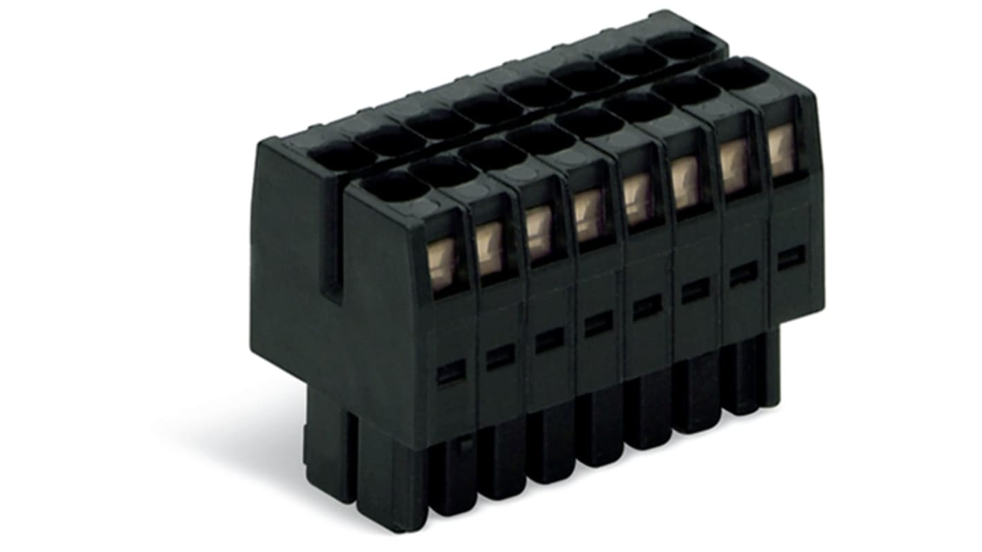 WAGO 713 Series Series Connector, 18P-Pole, Female, 18-Way, 10A