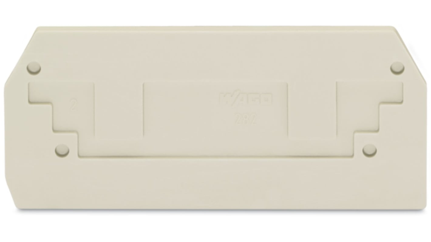 WAGO 282 Series End And Intermediate Plate for Use with Rail Mount Terminal Blocks