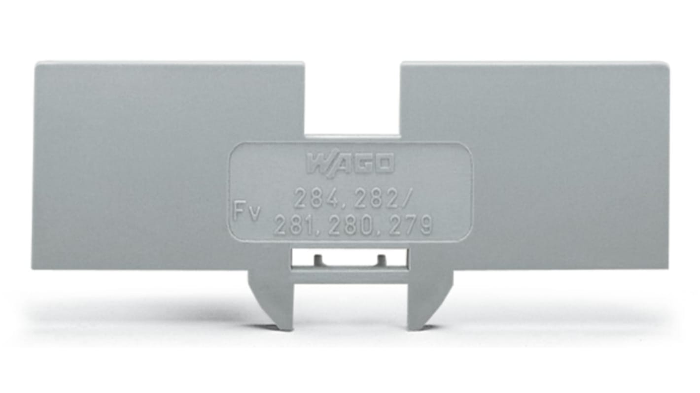 WAGO 283 Series Cover Plate for Use with 2- Conductor 283-601 Terminal Block